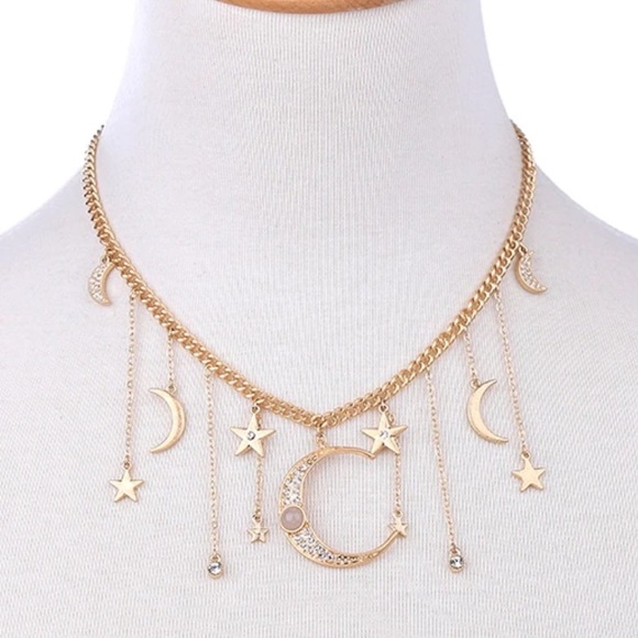unbranded Jewelry - Moon & Star Necklace